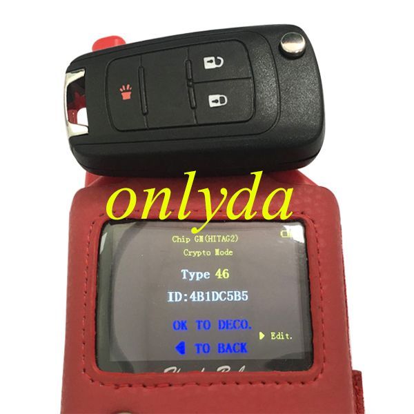 For  OEM Vauxhall  2+1 button remote key with 434mhz  5WK50079 95507070 chip GM(HITA G2)