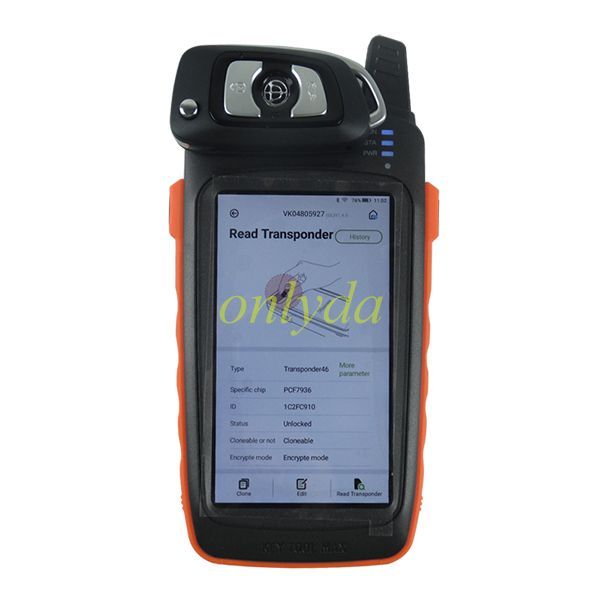 For Brilliance Auto 2  remote key  Transpondedor Mas para46 metros PCF7936 8F2A3811 56CFD410 with 433.91mhz ask Brilliance V3