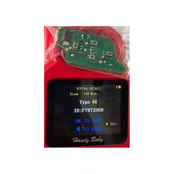 For 4B Flip  Remote  433mhz  (battery on PCB) with ASK model  PCF7941 46 chip with VA2 / HU83 blade
