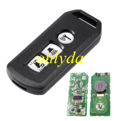 For Honda motor 3 button  smart remote KYDZ for   K77   SH VN  FSK 433MHZ 47 chip