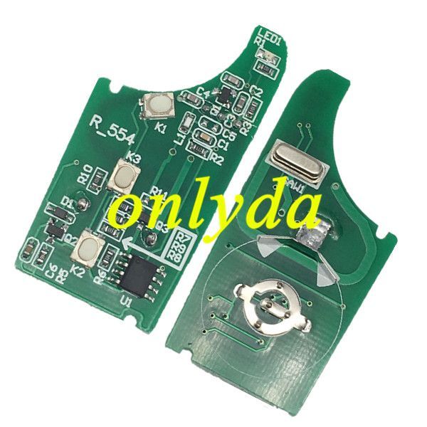 For  face to face 3 button remote key