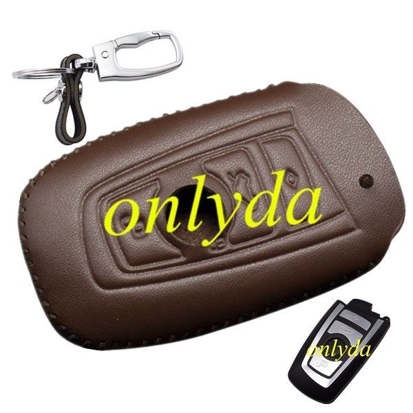 For BMW 3 button key leather case used 1series 3series, 5series, 7series, Z4 X1 X6 X3 X4 M3 M5 M6