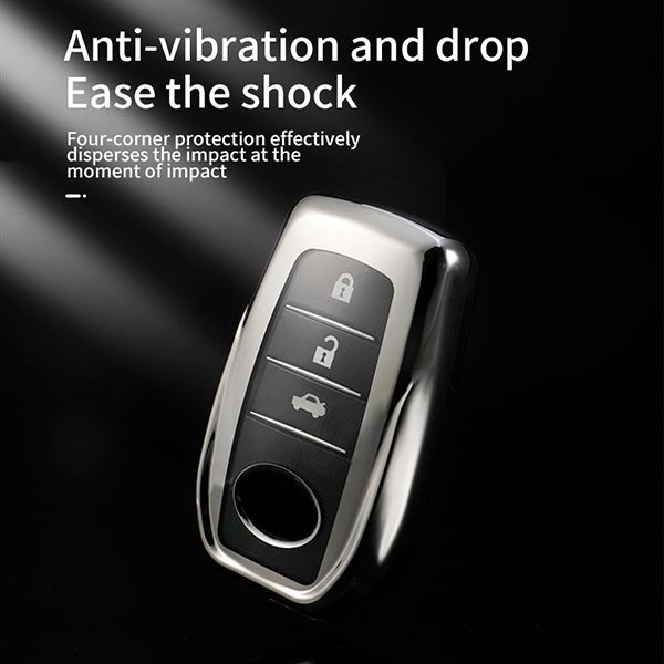 For Toyota TPU protective key case  black or red color, please choose