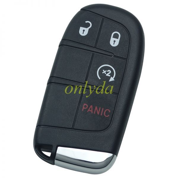 For Jeep 3+1 button smart key with 434mhz with 4A chip for Jeep Compass  included SIP22 key blade FCC:M3N-40821302