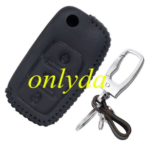 For  VW 3button key leather case PASSAT,LAVIDA, polo,SAGITAR.,GranLavida, Golf6,Santana,Superb, Yeti,Touran,Cross Lavida,  08-12Bora, JETTA.