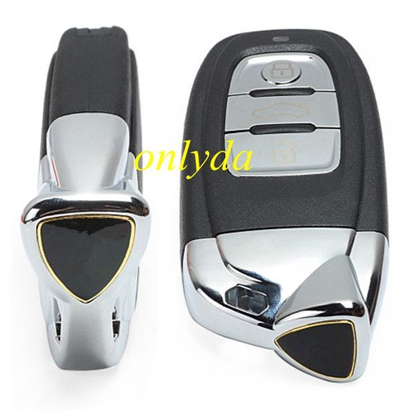 For Audi  Lamborghini-B01A 3 button keyless modified key shell  with blade with Lamborghini badge