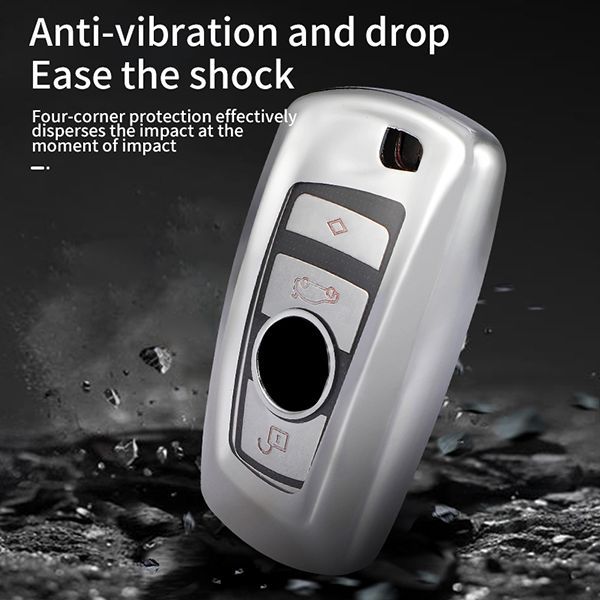 For BMW 5series、525li、520li、3series、GT320li、7series、4series、1series、X3、X4 4button TPU protective key case , please choose the color