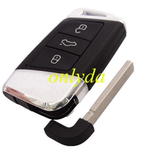 For VW 3 button remote key blank with HU162 blade