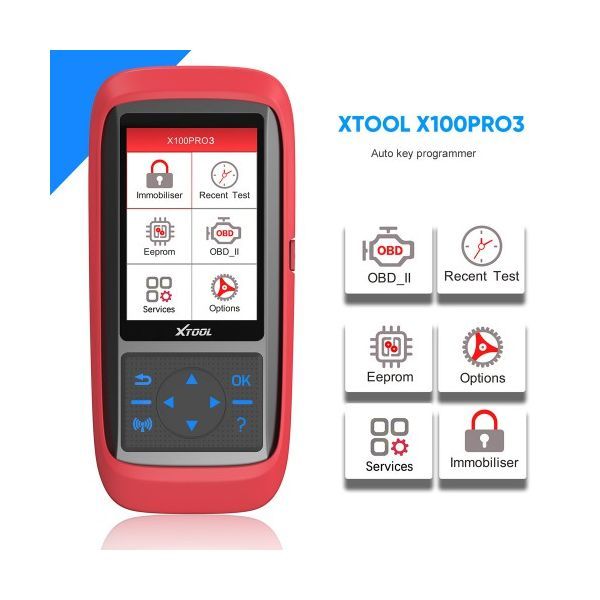 XTOOL X100 Pro3 Professional Auto Key Programmer Add EPB, ABS, TPS Reset Functions Free Update Lifetime