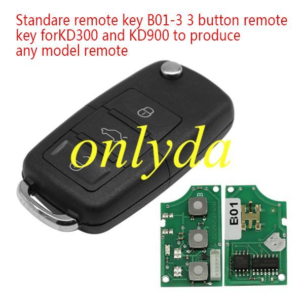 KeyDIY B01-3 3 button remote key
