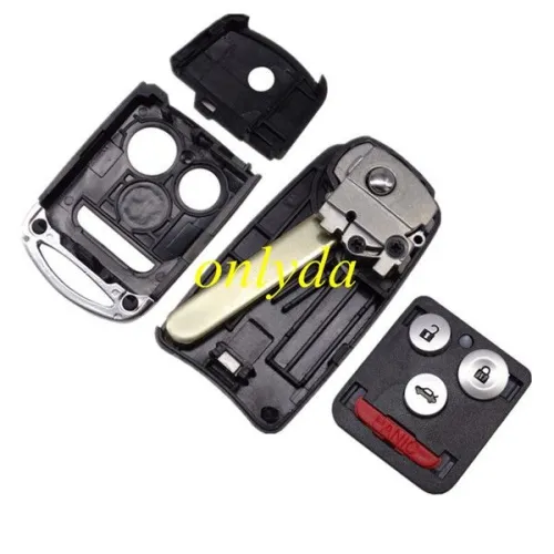 For 3+1 button flip remote key blank no logo