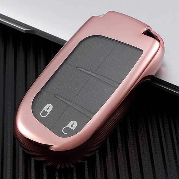 For Chrysler Jeep , Dodge TPU protective key case  black or red color, please choose