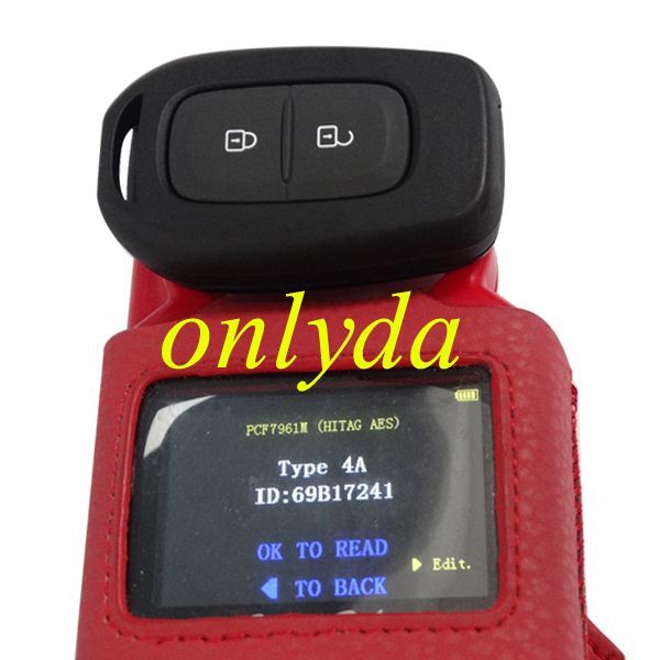 For Renault 2 button remote key with PCF7961M(HITAG AES)chip-434mhz      2EE 00508         IC:1788F-FWE1G0003 FCCID:CWTWE1G0003   Model:TWE1G0003