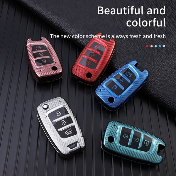 For Hyundai Elantra 3 button TPU protective key case,please choose the color