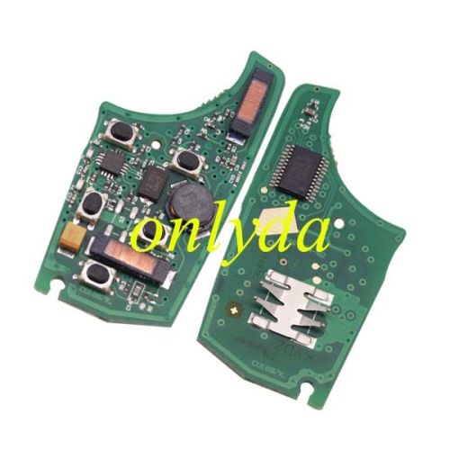 For Buick Keyless 4+1 button remote key key with 315MHZ/ 433MHZ Switchable frequency with 7952chip