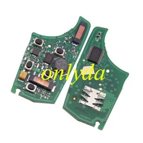 For Buick Keyless 4+1 button remote key key with 315MHZ/ 433MHZ Switchable frequency with 7952chip
