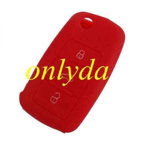 VW 3 button silicon case (Black,Blue ,Red. Please choose the color)