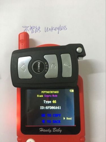 For Bmw 7 series remote key with 7942 chips with 315mhz/433mhz/868mhz/315-LPmhz