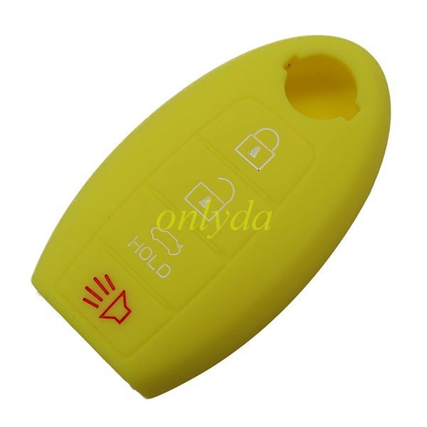 For Nissan 3+1 button silicon case (black,blue ,red. Please choose the color)