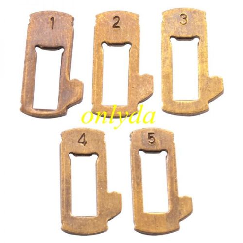 For Hyundai lock wafer . it contains model1,2,3,4,5.  20pcs each model