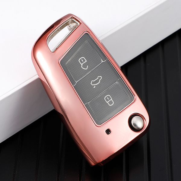 For Passat  TPU protective key case black or red color, please choose