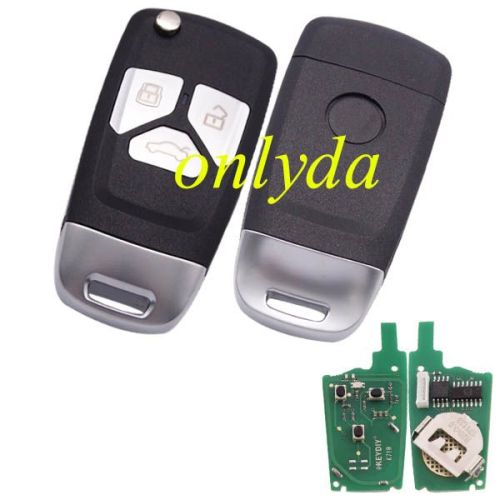 keyDIY brand for Audi Style 3 button remote key  B26-3