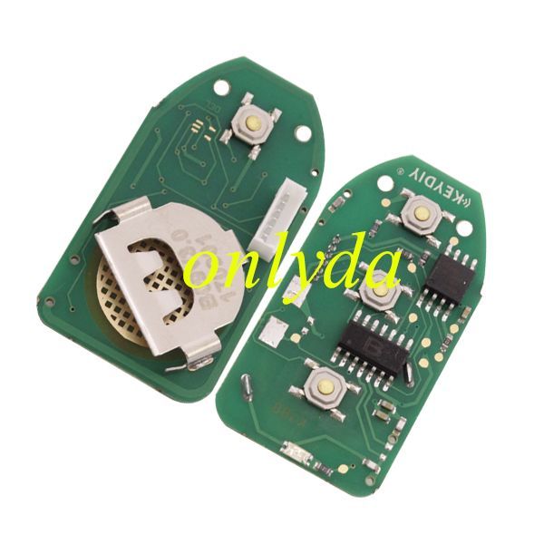 keyDIY brand B20 3+1 button remote key