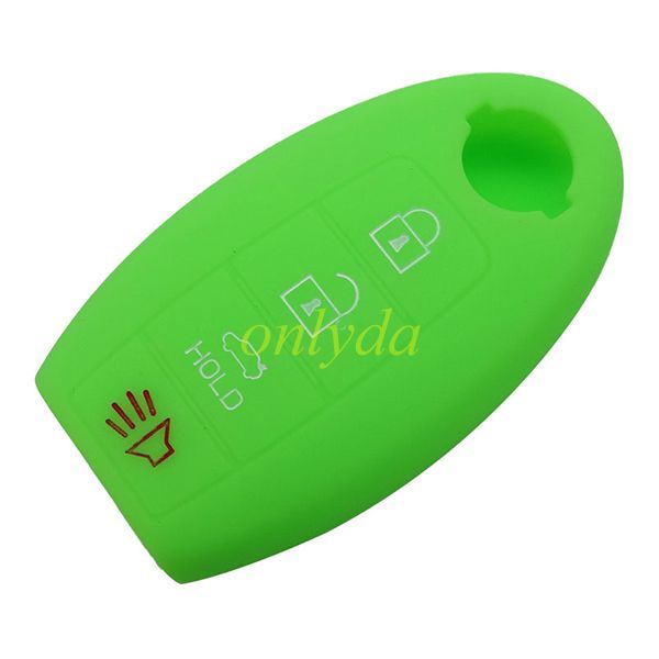 For Nissan 3+1 button silicon case (black,blue ,red. Please choose the color)