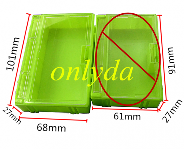 For Storage Box  Magic Box for car key, transponder chip, key blade , screw  etc. Every box can be turn into 2 or 4 spaces  big size 101*68*27mm