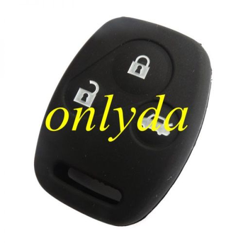 Honda 3 button silicon case (Black,Blue ,Red. Please choose the color)