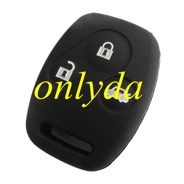 Honda 3 button silicon case (Black,Blue ,Red. Please choose the color)