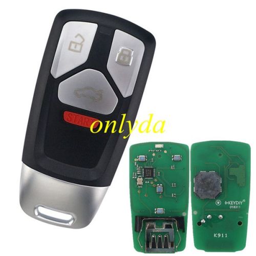 KEYDIY Remote key 3+1 button ZB26 smart key for KD-X2 and KD MAX