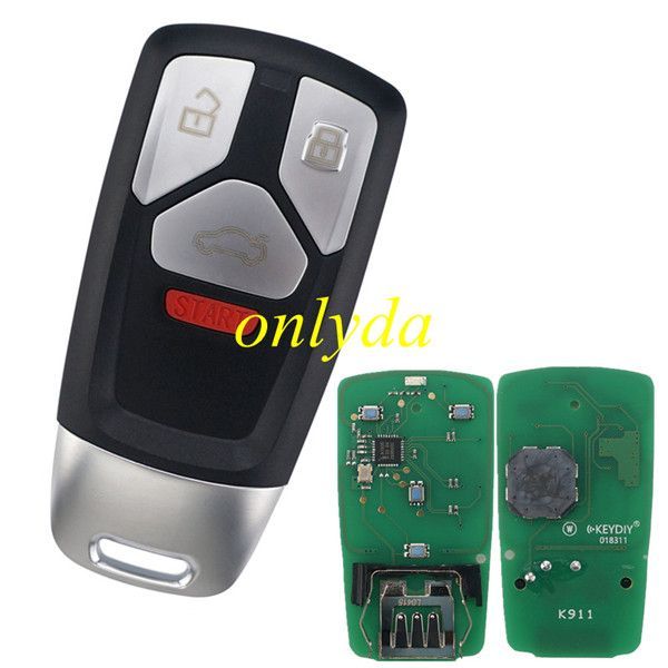 KEYDIY Remote key 3+1 button ZB26 smart key for KD-X2 and KD MAX