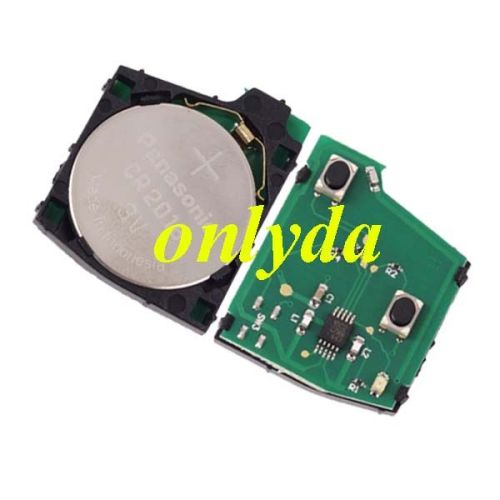 Toyota 2 button remote key with 4D67 chip & TOY43 blade with 315mhz or 434mhz use for Toyota land cruiser prado