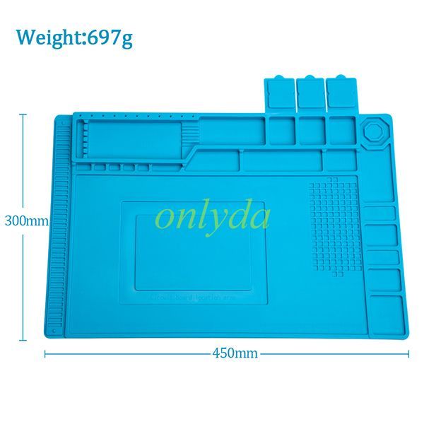 For Repair Pad Insulation Heat-Resistant Soldering Station Silicon Soldering Mat Work Pad Desk Platform for BGA Soldering Station
