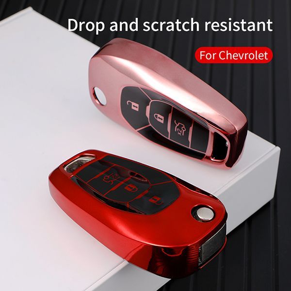 For Chevrolet 4 button  TPU protective key case, please choose  the color