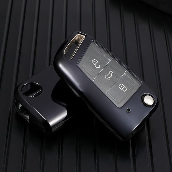 For Passat  TPU protective key case black or red color, please choose