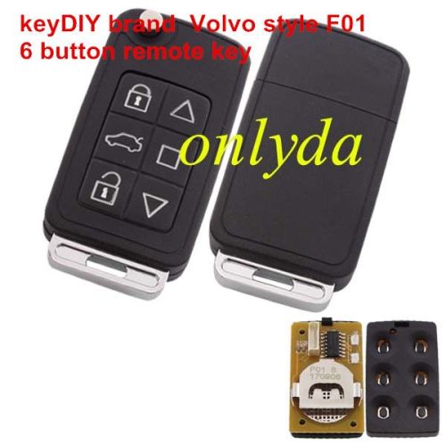KeyDIY brand for Volvo style F01 6B remote key for KD300 and KD900 to produce any model rmeote