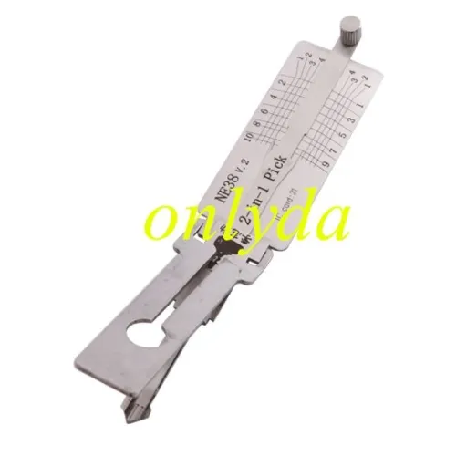 For For Lishi Ford,nissan NE38 2 in 1 tool