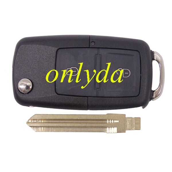 VW Style   flip remote ----- hyun 2 button remote key with 433mhz  Elantra car (without chip,put your existing key chip into the new romote)