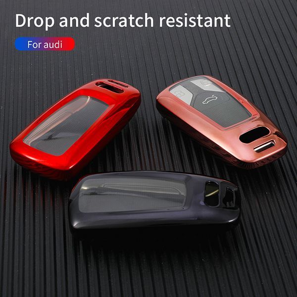For Audi TPU 3button TPU protective key case,please choose the color