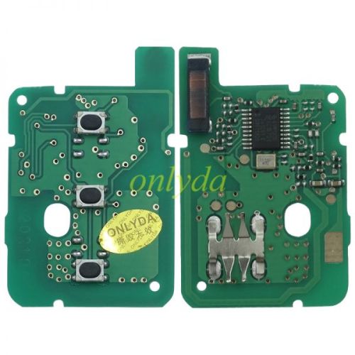 For Renault 3 button remote key with PCF7961M(HITAG AES)chip-434mhz FSK