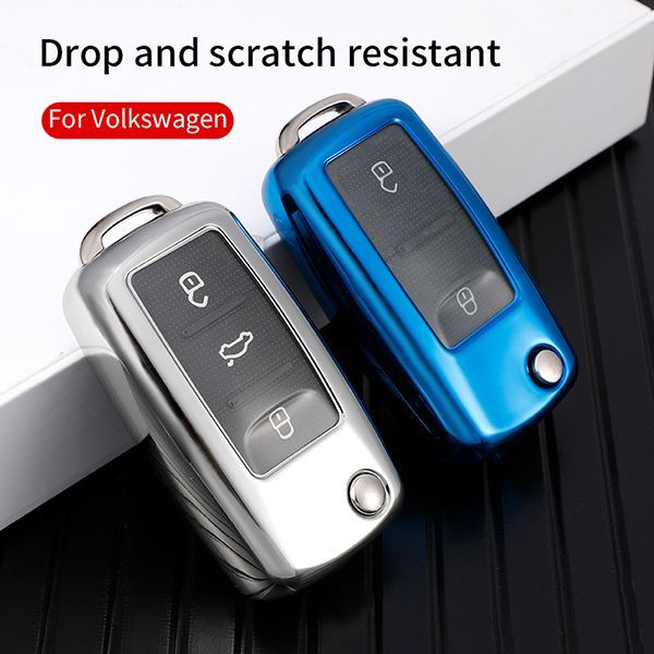 For VW TPU protective key case  black or red color, please choose