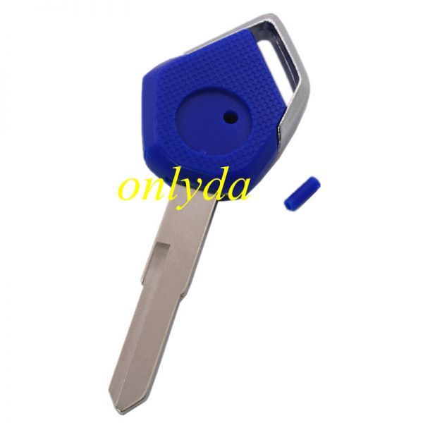 For motorcycle key blank with right blade (blue)