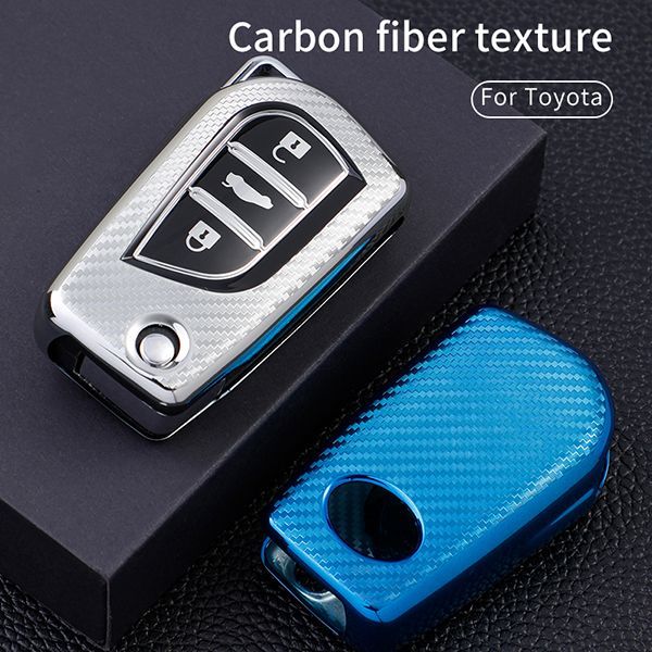 For Toyota 3 button TPU protective key case please choose the color