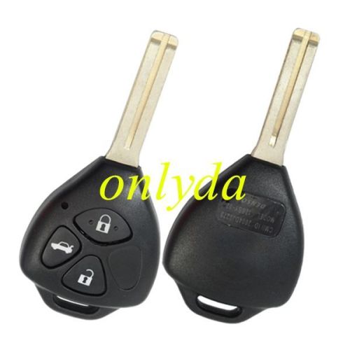 for Camry  3 button remote key blank with Toy48  blade