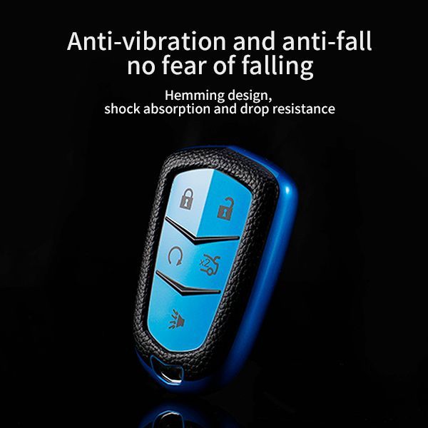 For Cadillac 4 button TPU protective key case , please choose the color