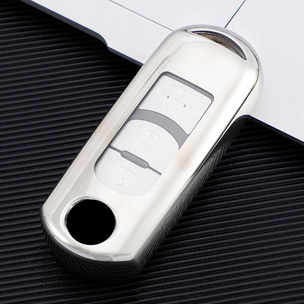 For Mazda TPU protective key case  black or red color, please choose