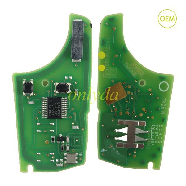 For Chevrolet OEM 2 button remote key with 434mhz/315mhz  5WK50079 95507070 chip GM(HITA G2) 7937E chip