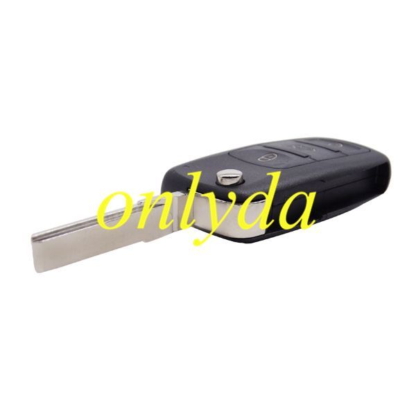 For  VW Touareg 3 button remote key blank with badge